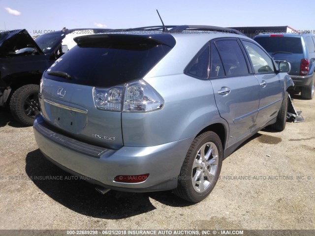 2T2GK31U48C036881 - 2008 LEXUS RX 350 BLUE photo 4