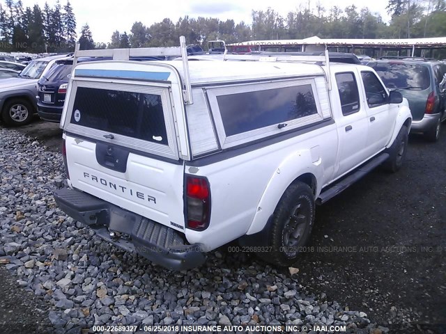 1N6ED29X23C426925 - 2003 NISSAN FRONTIER CREW CAB XE/CREW CAB SE WHITE photo 4