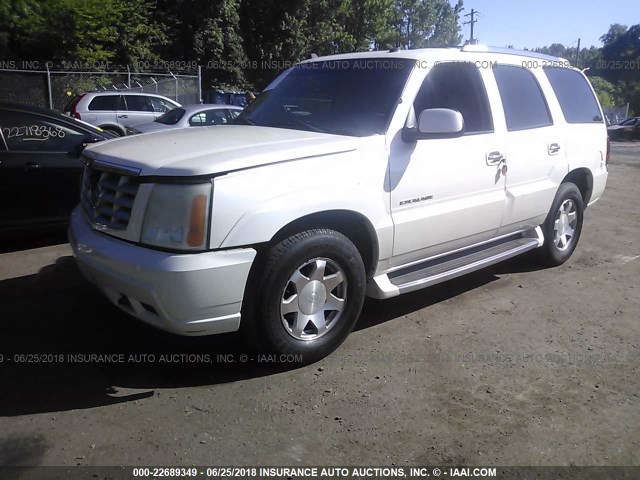 1GYEK63N62R302315 - 2002 CADILLAC ESCALADE LUXURY WHITE photo 2