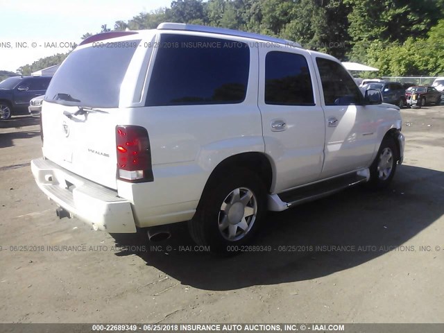 1GYEK63N62R302315 - 2002 CADILLAC ESCALADE LUXURY WHITE photo 4