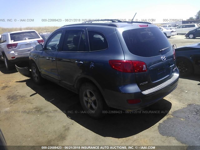 5NMSG73D98H212242 - 2008 HYUNDAI SANTA FE GLS GRAY photo 3