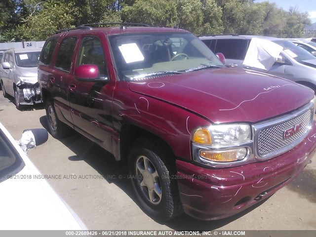 1GKEK63U35J229988 - 2005 GMC YUKON DENALI RED photo 1