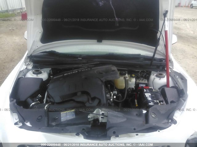 1G1ZC5EB4AF107825 - 2010 CHEVROLET MALIBU 1LT 白色 照片 10