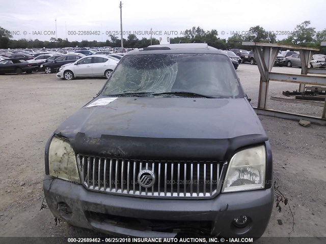 4M2ZU86E72ZJ26880 - 2002 MERCURY MOUNTAINEER  BLUE photo 6