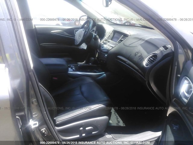 5N1AL0MM5FC502322 - 2015 INFINITI QX60 GRAY photo 5