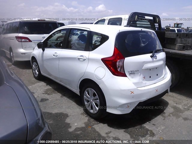 3N1CE2CP2JL364849 - 2018 NISSAN VERSA NOTE S/S PLUS/SV/SL/SR WHITE photo 3