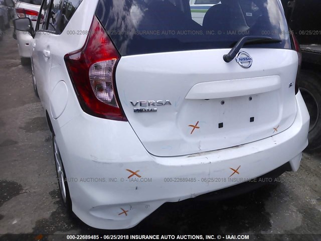 3N1CE2CP2JL364849 - 2018 NISSAN VERSA NOTE S/S PLUS/SV/SL/SR WHITE photo 6