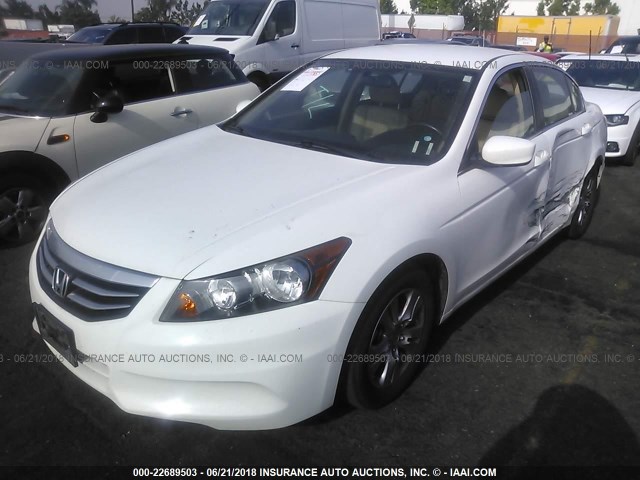 1HGCP2F64CA236666 - 2012 HONDA ACCORD SE WHITE photo 2