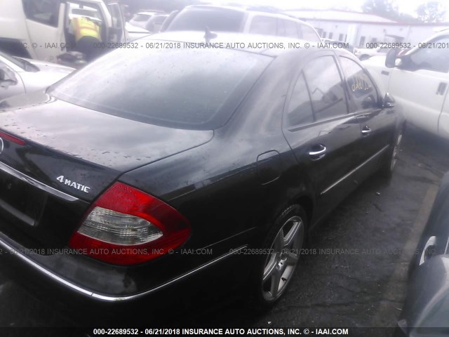 WDBUF87X39B375303 - 2009 MERCEDES-BENZ E 350 4MATIC BLACK photo 4