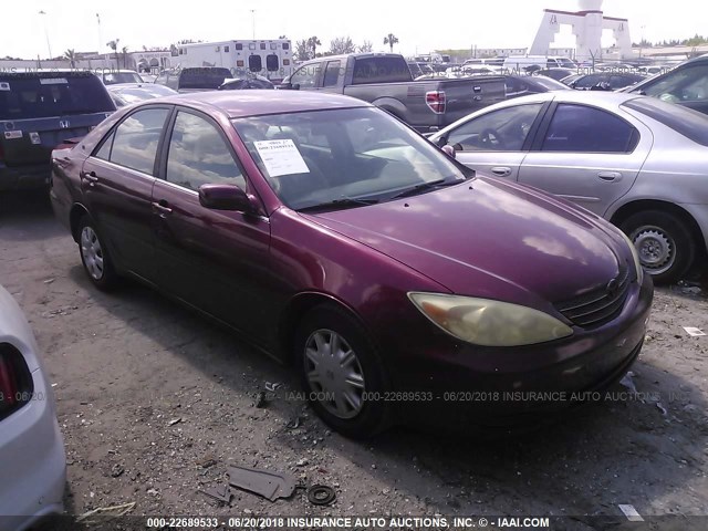 4T1BE32K33U259584 - 2003 TOYOTA CAMRY LE/XLE/SE 栗色 照片 1