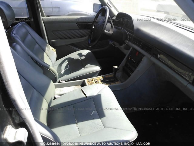 WDBCA24D4MA573209 - 1991 MERCEDES-BENZ 300 SE GRAY photo 5