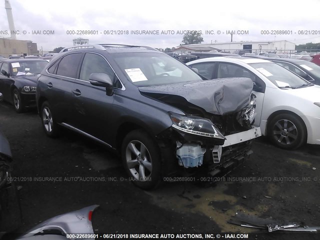 2T2BK1BA5FC335750 - 2015 LEXUS RX 350/BASE/F SPORT GRAY photo 1