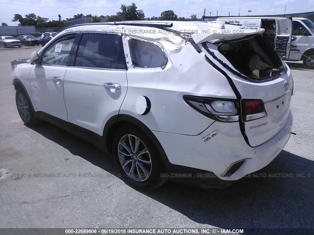 KM8SMDHF4HU227771 - 2017 HYUNDAI SANTA FE SE WHITE photo 3