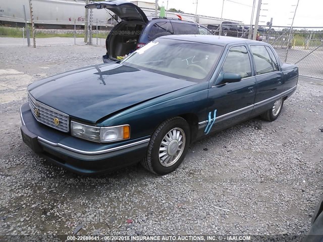 1G6KF52Y6RU307284 - 1994 CADILLAC DEVILLE CONCOURS GREEN photo 2