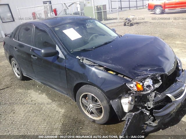 JF1GE61618H521396 - 2008 SUBARU IMPREZA 2.5I BLACK photo 1