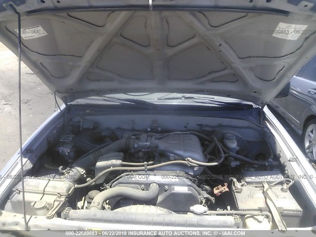 5TESN92N03Z231704 - 2003 TOYOTA TACOMA XTRACAB PRERUNNER ვერცხლისფერი ფოტო 10