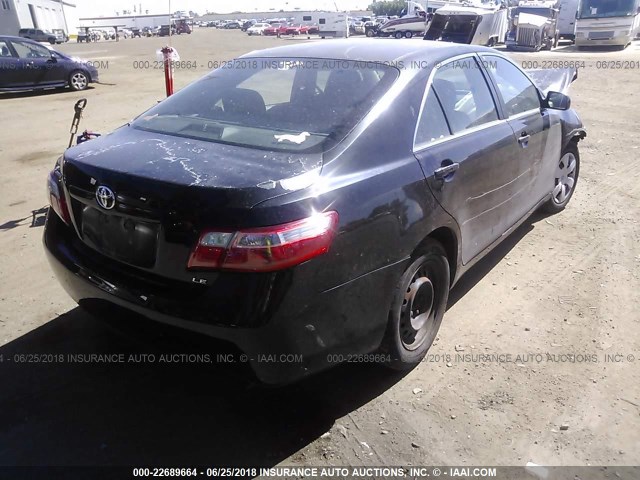 4T1BE46K87U607983 - 2007 TOYOTA CAMRY NEW GENERAT CE/LE/XLE/SE BLACK photo 4