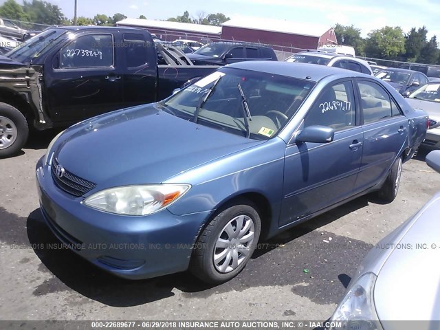 4T1BE32K14U836677 - 2004 TOYOTA CAMRY LE/XLE/SE 蓝色 照片 2