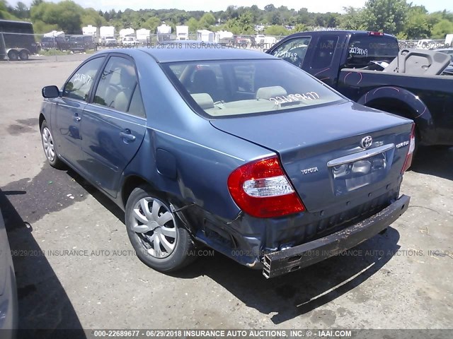 4T1BE32K14U836677 - 2004 TOYOTA CAMRY LE/XLE/SE 蓝色 照片 3