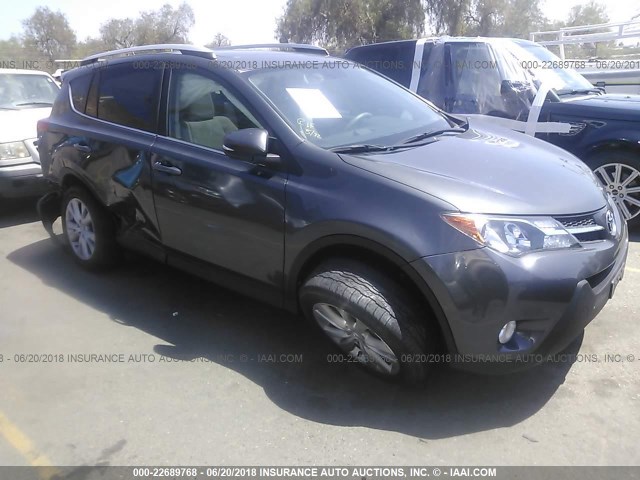 2T3YFREV6FW153416 - 2015 TOYOTA RAV4 LIMITED GRAY photo 1