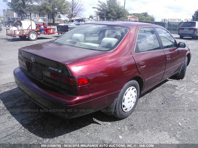 4T1BG22K9XU556546 - 1999 TOYOTA CAMRY CE/LE/XLE RED photo 4