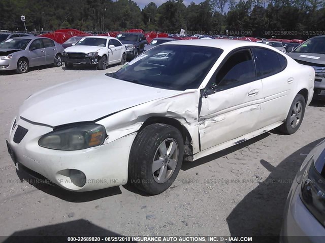 2G2WP552861205189 - 2006 PONTIAC GRAND PRIX WHITE photo 2