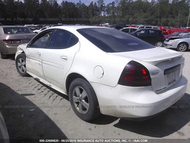 2G2WP552861205189 - 2006 PONTIAC GRAND PRIX WHITE photo 3