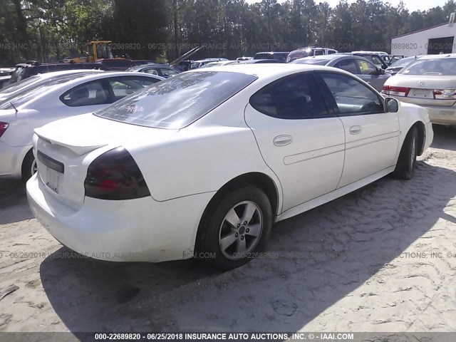 2G2WP552861205189 - 2006 PONTIAC GRAND PRIX WHITE photo 4