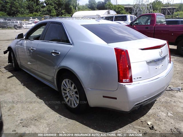 1G6DE5EG6A0144615 - 2010 CADILLAC CTS LUXURY COLLECTION SILVER photo 3