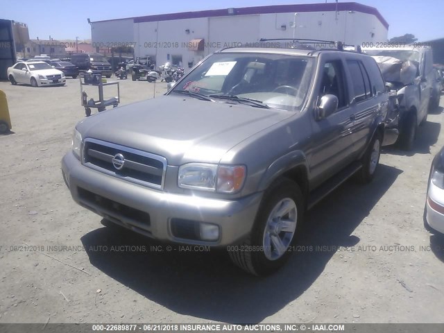 JN8DR09Y73W828102 - 2003 NISSAN PATHFINDER LE/SE SILVER photo 2