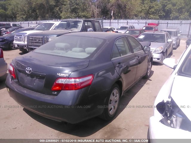 4T1BE46K78U786843 - 2008 TOYOTA CAMRY CE/LE/XLE/SE GRAY photo 4