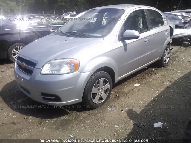 KL1TD5DE1BB216832 - 2011 CHEVROLET AVEO LS/LT SILVER photo 2