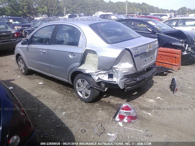 KL1TD5DE1BB216832 - 2011 CHEVROLET AVEO LS/LT 银色 照片 3