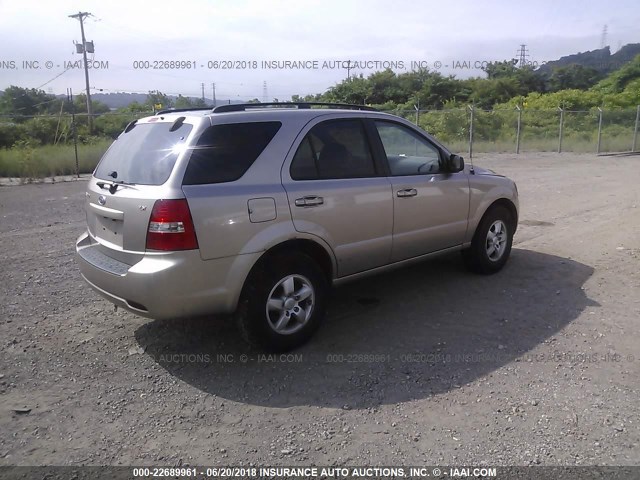 KNDJC735695870766 - 2009 KIA SORENTO LX/EX Champagne photo 4