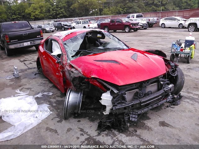 KMHHU6KJ1DU092259 - 2013 HYUNDAI GENESIS COUPE 3.8L RED photo 1