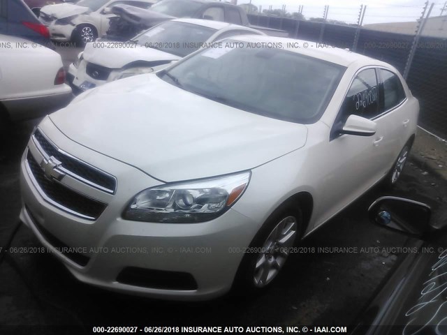 1G11D5RR6DF104964 - 2013 CHEVROLET MALIBU 1LT 白色 照片 2