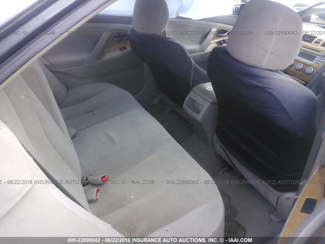 4T4BE46K68R023590 - 2008 TOYOTA CAMRY CE/LE/XLE/SE GRAY photo 8