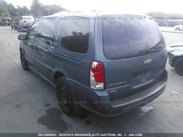 1GNDV23W37D159927 - 2007 CHEVROLET UPLANDER LS Կապույտ լուսանկար 3