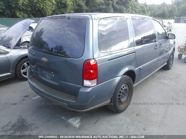 1GNDV23W37D159927 - 2007 CHEVROLET UPLANDER LS Կապույտ լուսանկար 4