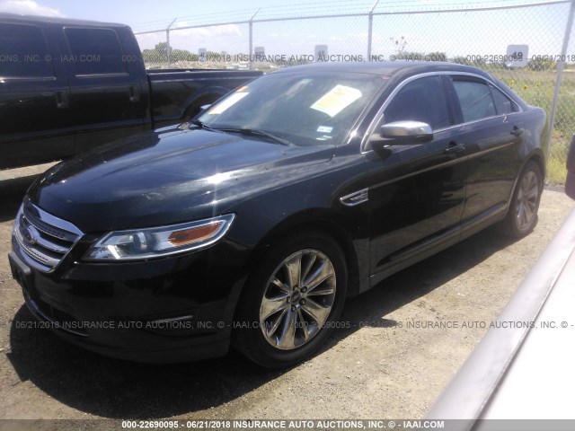 1FAHP2FW9BG165745 - 2011 FORD TAURUS LIMITED BLACK photo 2