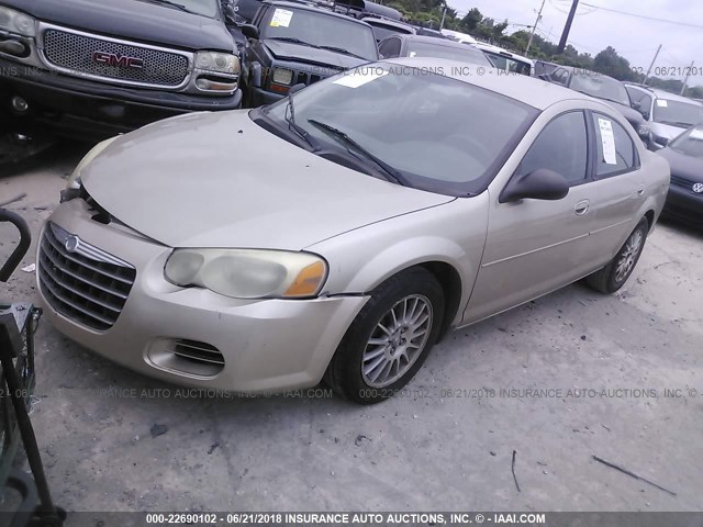 1C3EL46X05N573424 - 2005 CHRYSLER SEBRING TAN photo 2