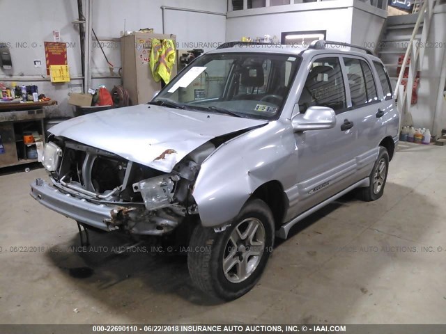 2CNBJ634936926962 - 2003 CHEVROLET TRACKER LT SILVER photo 2