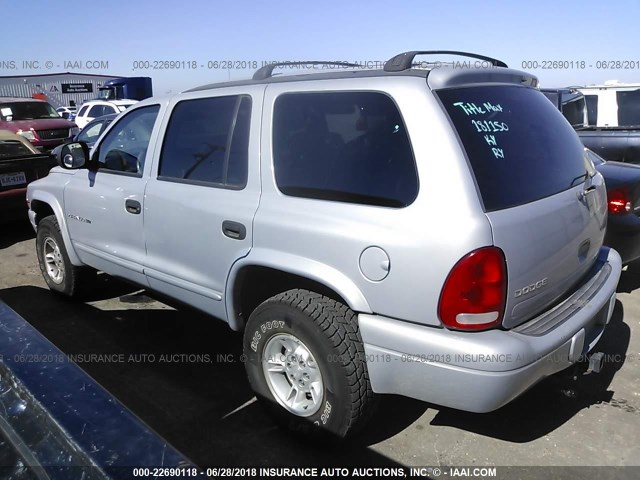 1B4HS28Z2WF181150 - 1998 DODGE DURANGO SILVER photo 3