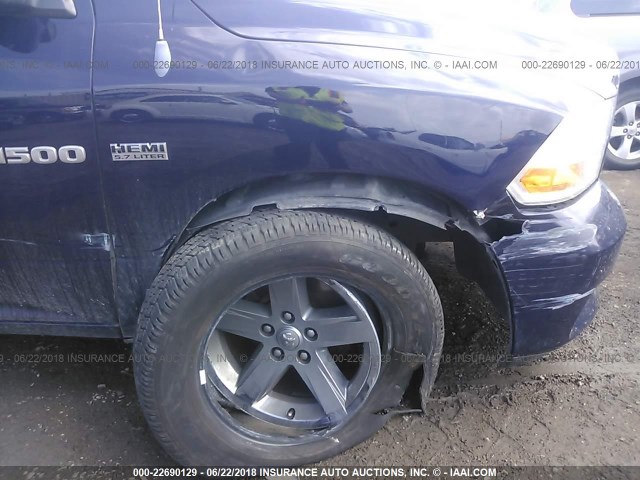 1C6RD6KT0CS179291 - 2012 DODGE RAM 1500 ST Dark Blue photo 6