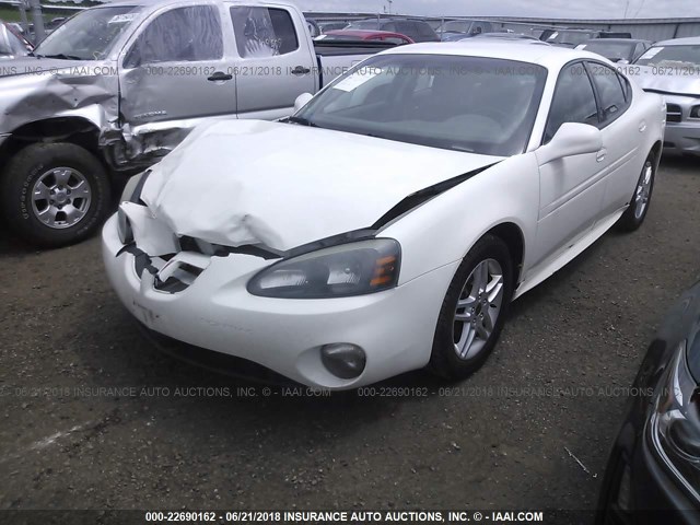 2G2WR524951160276 - 2005 PONTIAC GRAND PRIX GTP WHITE photo 2