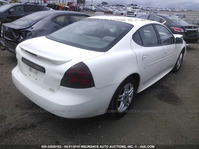 2G2WR524951160276 - 2005 PONTIAC GRAND PRIX GTP WHITE photo 4