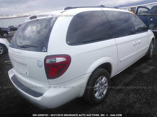 2D4GP24R05R170048 - 2005 DODGE GRAND CARAVAN SE WHITE photo 4