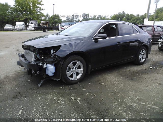 1G11B5SA3DF327506 - 2013 CHEVROLET MALIBU LS შავი ფოტო 2