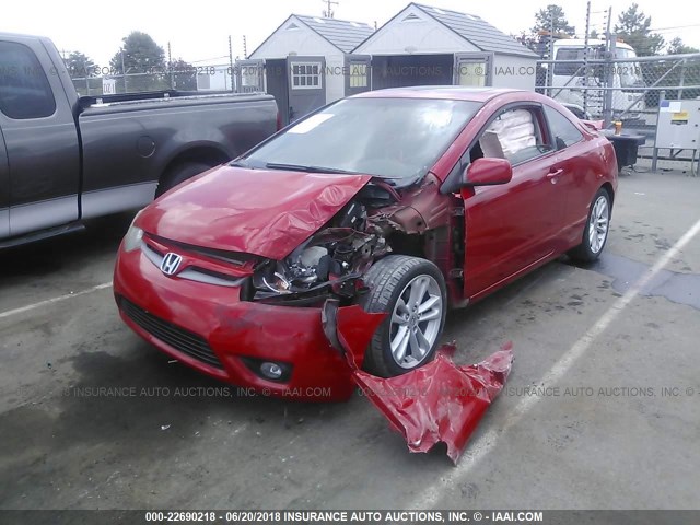 2HGFG21566H705760 - 2006 HONDA CIVIC SI RED photo 6