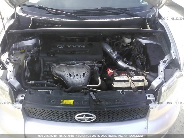 JTLZE4FE3A1116330 - 2010 TOYOTA SCION XB ვერცხლისფერი ფოტო 10